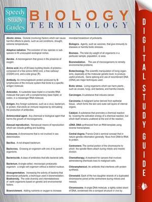 Biology Terminology - ebook